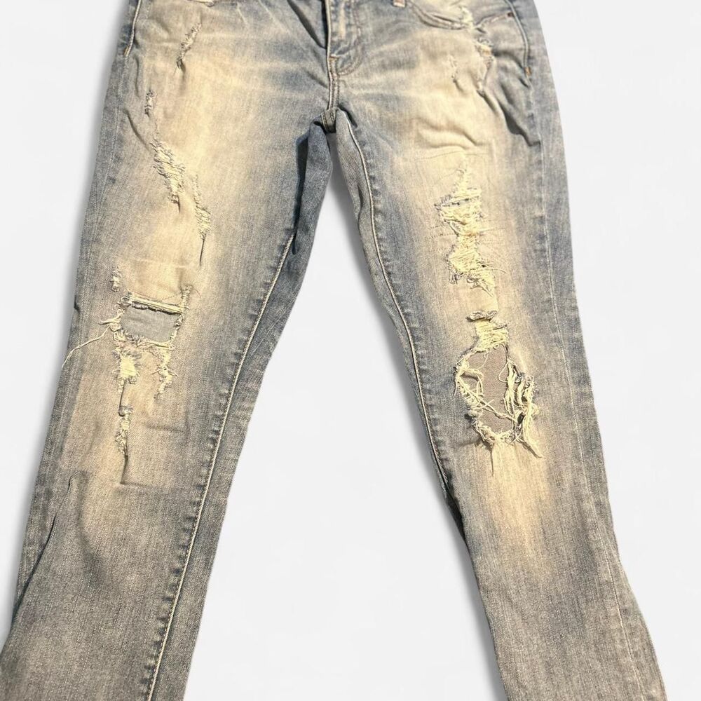 Bke Women's Blue Jeans‎ size 29 distressed light
